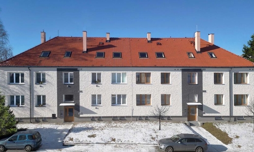 Fotografie realizací fasád pro bytový dům